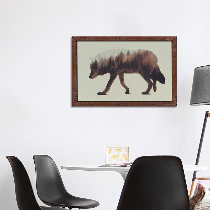 Wolf I by Andreas Lie - Print on Canvas, 101.6 cm H x 66.04 cm W x 1.91 cm D, Wrapped Canvas