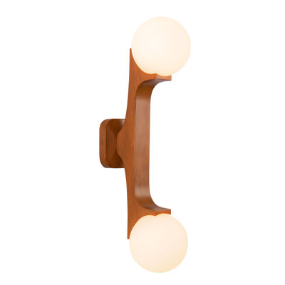 Briar 22-in Teak Brown Wall/Vanity Light