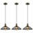 Manolis 1 - Light Bronze Cone Pendant