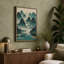 Misty Mountain Sanctuary Japandi 1 Piece Wrapped Canvas Wall Art-248920875-248920869