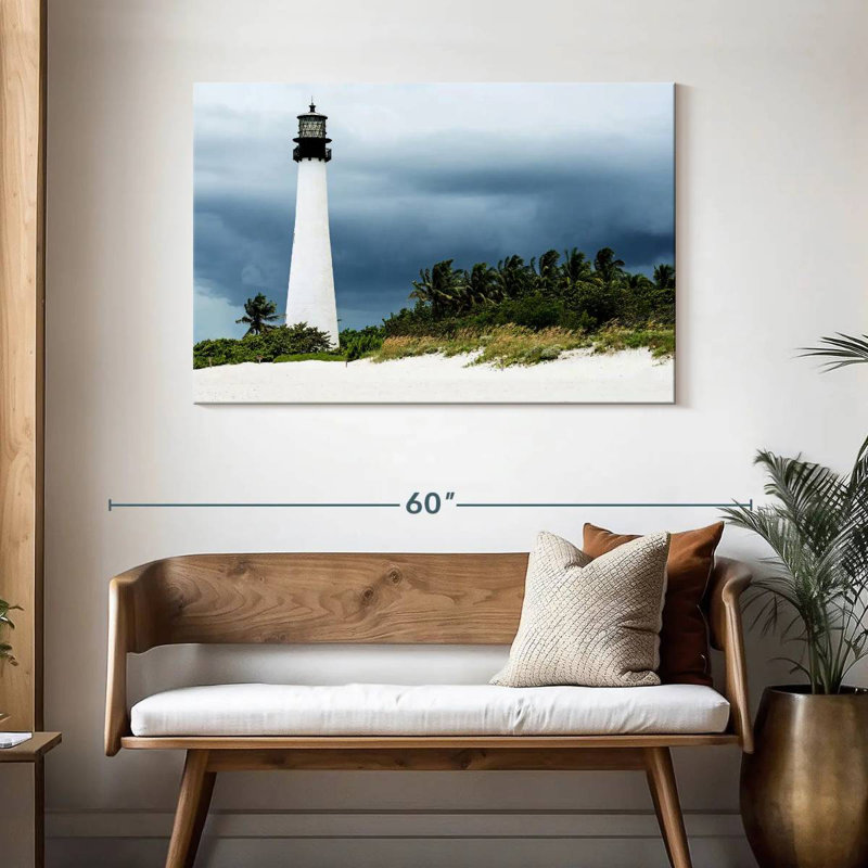 Key biscayne lighthouse Aletra, H 30 po x l 45 po