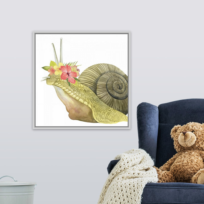 Art sur toile tropical halo i Shuttleworth, H 12 po x l 12 po x P 1,75 po, Cadre flottant blanc