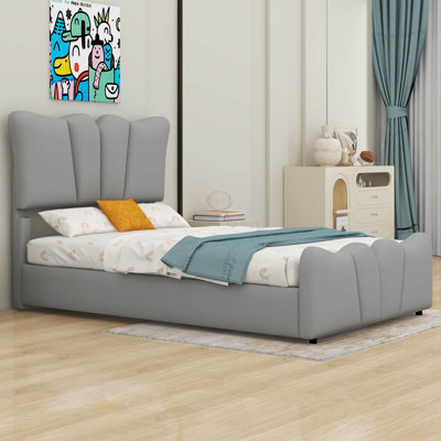 Nyri Upholstered Platform Bed Velvet Upholstered Bed