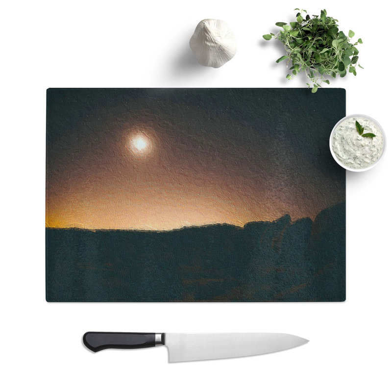 Glass Glow From The Sky Chopping Board, 28.5 cm W x 20 cm L