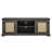 65" Mid-Century Modern TV Stand for TVs up to 70", Entertainment Center with Rattan Doors, Fish Tank Cabinet with Storage Cabinets & Adjustable Shelves, Fish Tank Cabinet for Living Room, Bedroom