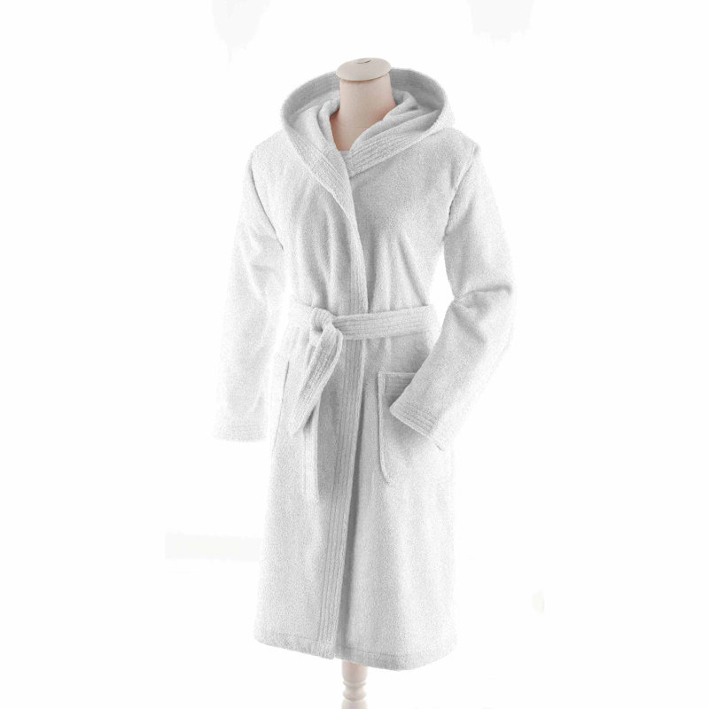 Eichhorn Gender Neutral Mid-Calf Bathrobe with Pockets and Hood, Large, Turquoise
