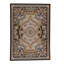 Wool Oriental Area Rug in Black/Camel