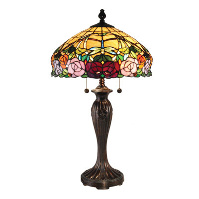 Lampe de table brune 27 po Eric