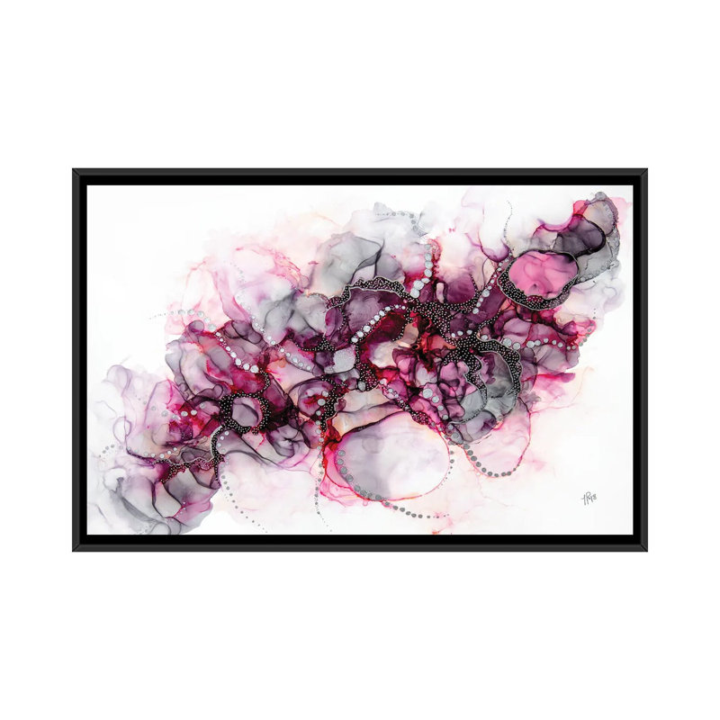Reproduction d’art sur toile rose éléphant dans la pièce par Jamie Pomeranz, Pas de tapis, H 18 po x l 26 po x P 1,5 po