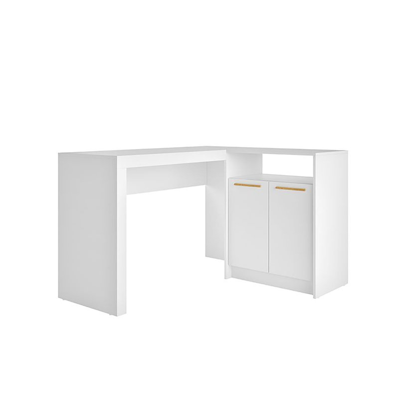 Zänger L-Shape Executive Desk, White