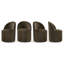 Fully Assembled Rolling Velvet Upholstered Dining Chair With Hidden Casters (Set Of 4)-131634808