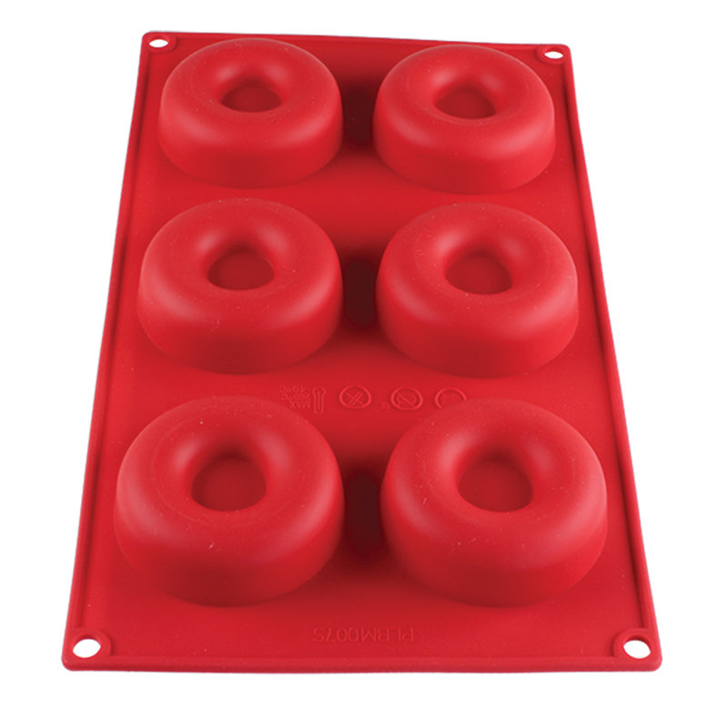 Red Non-Stick High Heat Silicone Baking Mold with Lid