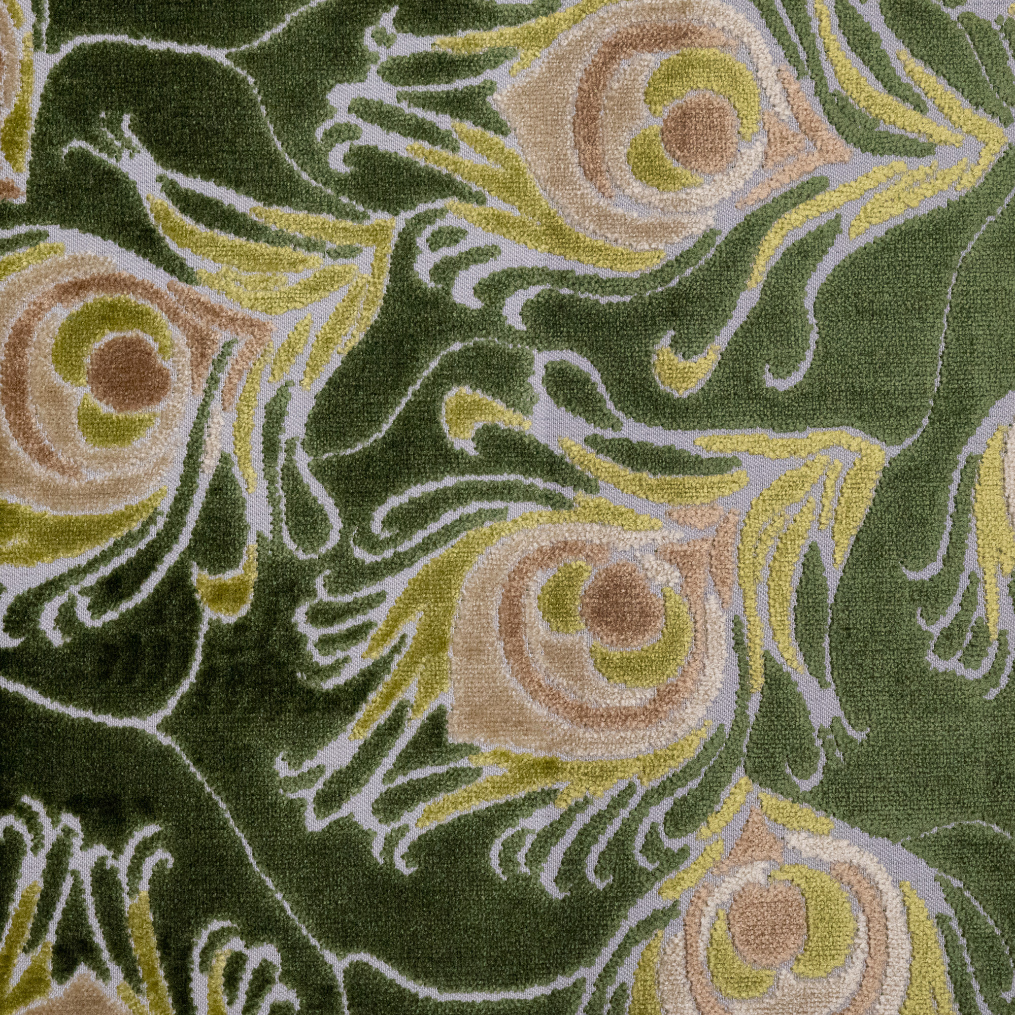 Plumage-Hawaii Cut Velvet Upholstery Fabric Top Fabric Color: Savannah