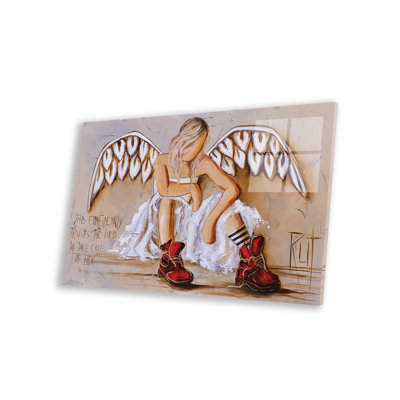 Elle a confiance en elle sur du plastique / acrylique par Ruth's Angels