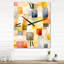 Retro Cubist Abstract Retro Composition - Horloge murale moderne Mid-Century-99635238