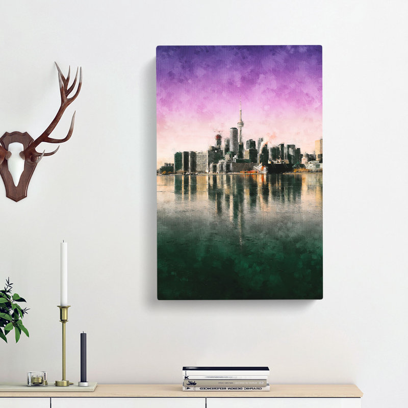 Skyline Of Toronto In Canada - Wrapped Canvas Print, 60cm H x 40cm W x 4cm D