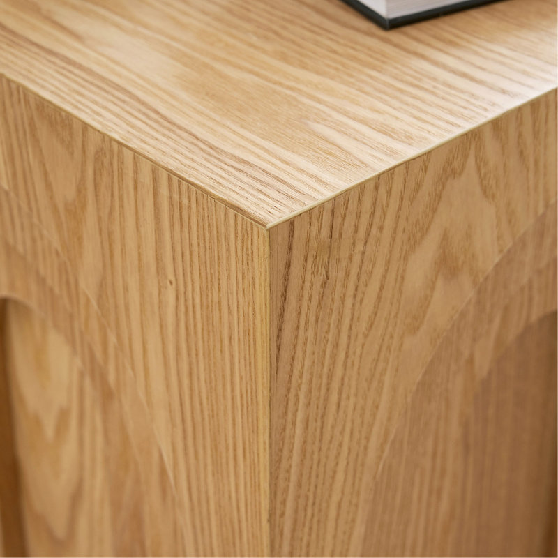 Petite table d'appoint carrée 15,74 po, Naturel