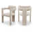 Tissu chenille beige