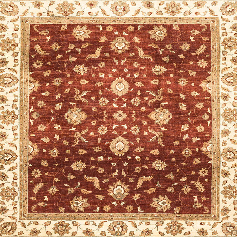 12 - Tapis abstrait moderne 3347, Carré 7 pi