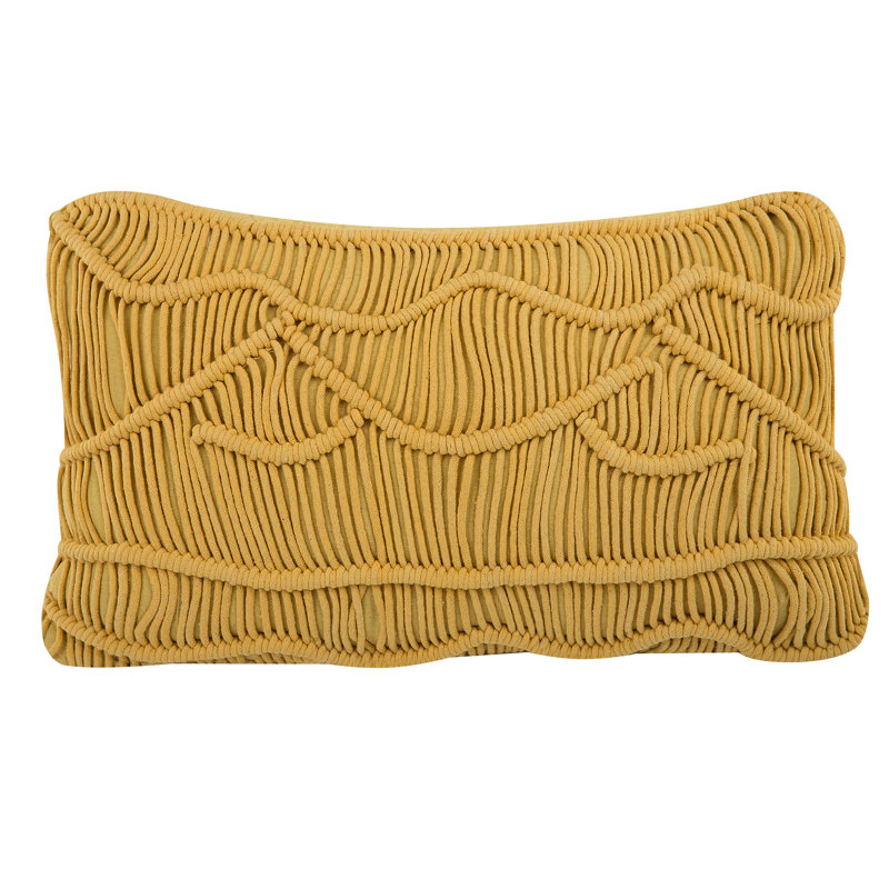 Heathsville Geometric Altrosa Rectangular Cushion, Yellow