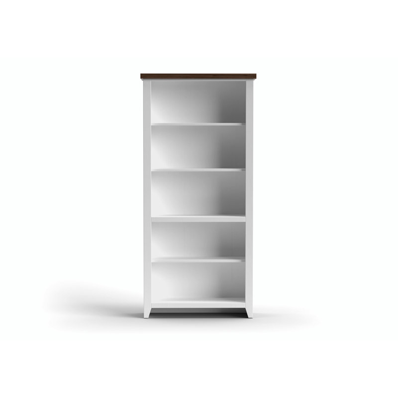 Columbia Bookcase, (5 Shelves) 72"H x 32"W x 10"D, White