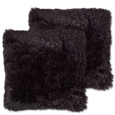 Faux Fur Reversible Throw Pillow