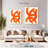 Burnt Orange Abstract - Wrapped Canvas Print-190857447
