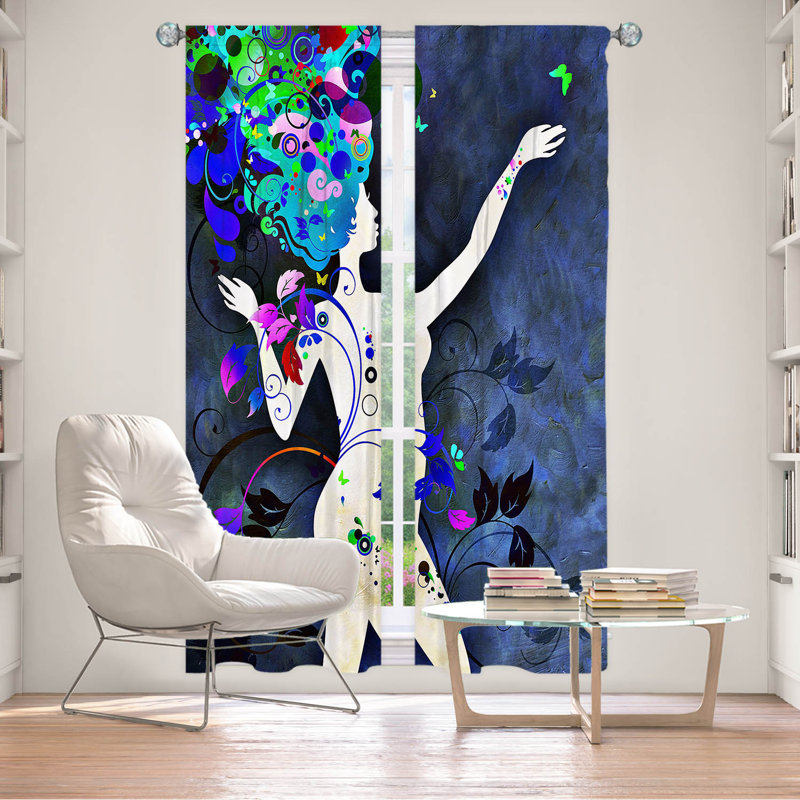 Rideau obscurcissant et isolant avec passe-tringle Derrus Wondrous Night, L 20 po x L 82 po