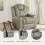 Fauteuil inclinable électrique rétro en cuir écologique-42250148