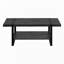 Table basse, accent, cocktail, rectangulaire, salon, L 48 po, stratifié noir