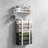 Wall Mounted Towel Rack for Bathroom with Floating Wood Shelf, Sturdy Metal Frame Bathroom Towel Storage Organizer, Holds Large Rolled Towels and Toiletries, Minimalist Spa Style