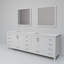 Meuble-lavabo double l 84 po x P 22 po et miroirs 34 po.-196450956-255265298