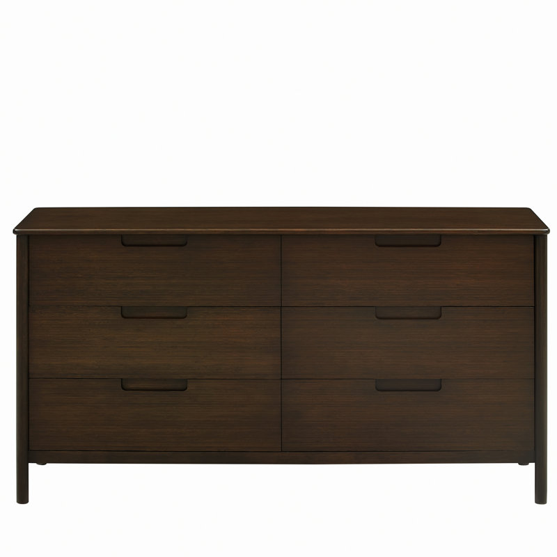 Commode 6 tiroirs Felder, café