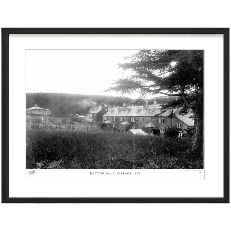Haytor Vale, Village 1931 - Single Picture Frame Print, 45cm H x 60cm W x 2.3cm D