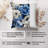 Floral Blue Peonies Flowers III Classic-124487043
