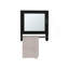 Pharmacie H 19,70 po, avec 1 porte, 2 tablettes, 1 miroir, noir-646465826