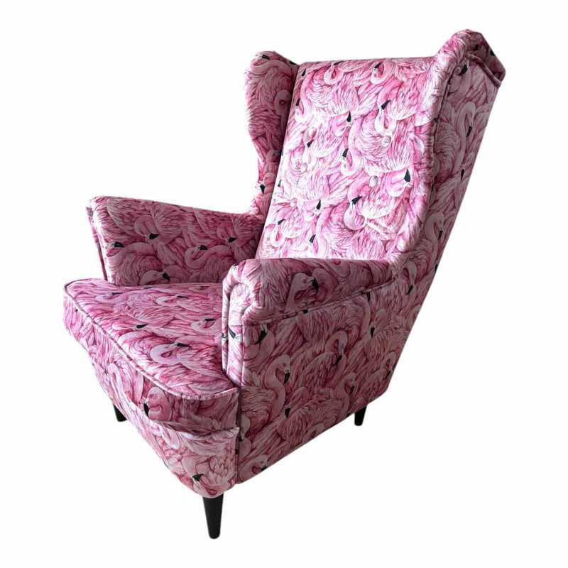 Alyah Velvet Wingback Chair