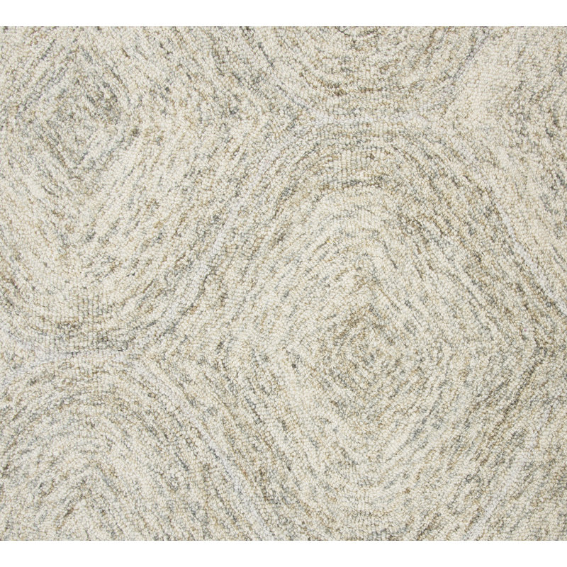 Tapis beige touffeté à la main Gaige, Rectangle 3 pi x 5 pi