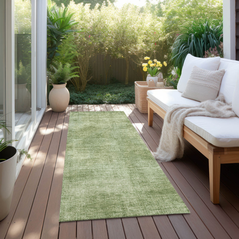 Machine Washable Indoor/Outdoor Chayden ACN1018, Runner 2'3" x 7'6"