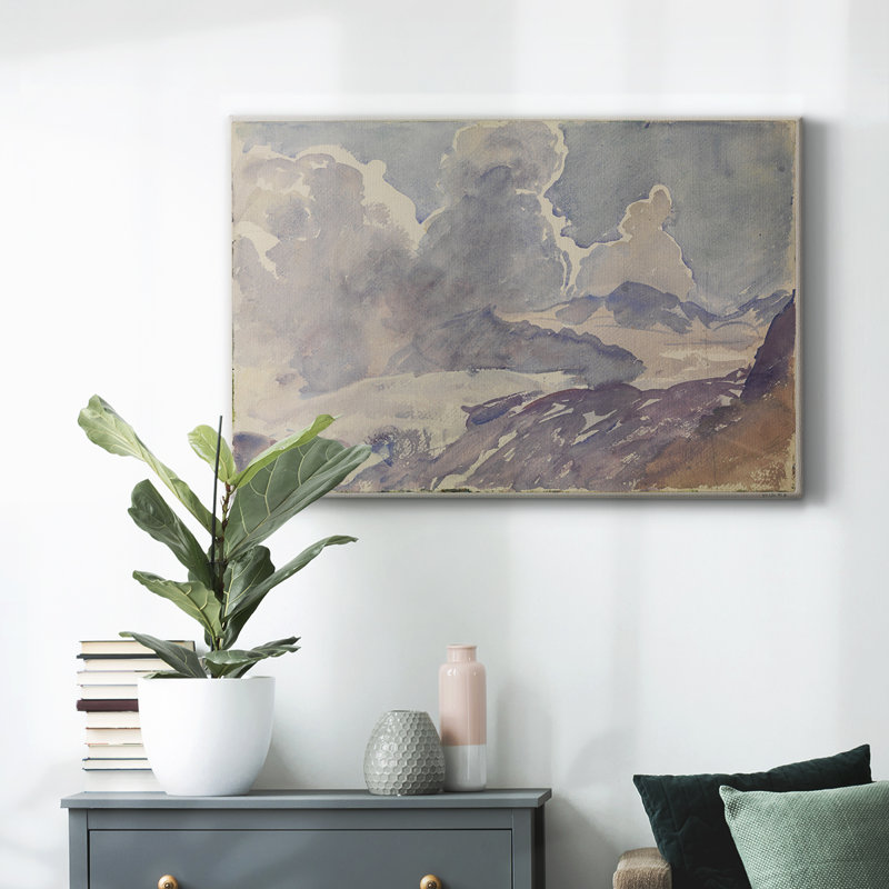 Paysage rétro -DCCLxxxx, H 9 po x l 13 po x P 1,5 po, Toile tendue
