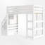 Lit mezzanine avec garde-robe intégré et tablettes-794185979