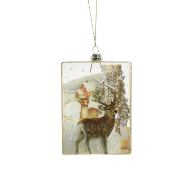 Ensemble de 2 ornements transparents suspendus pour cadre photo (paquet de 2)