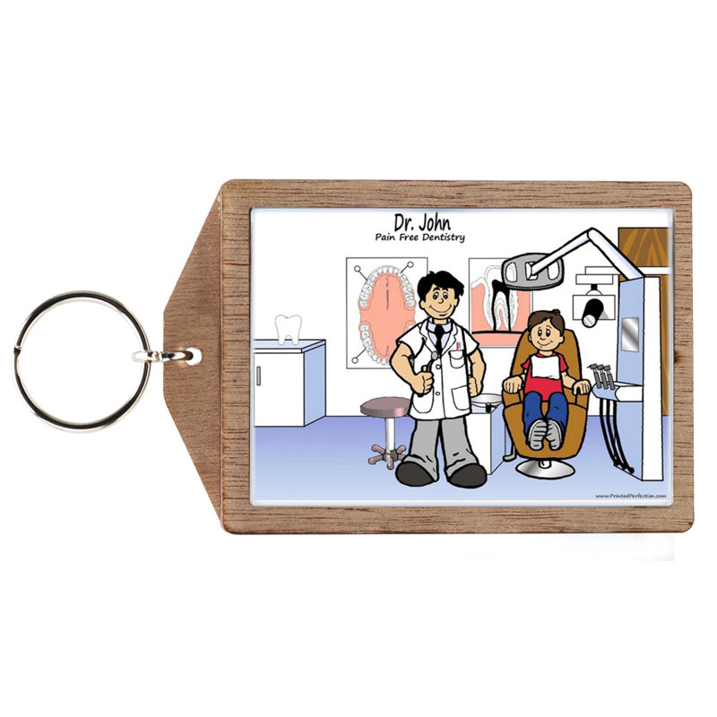 Dentiste personnalisé - Porte-clés mâle