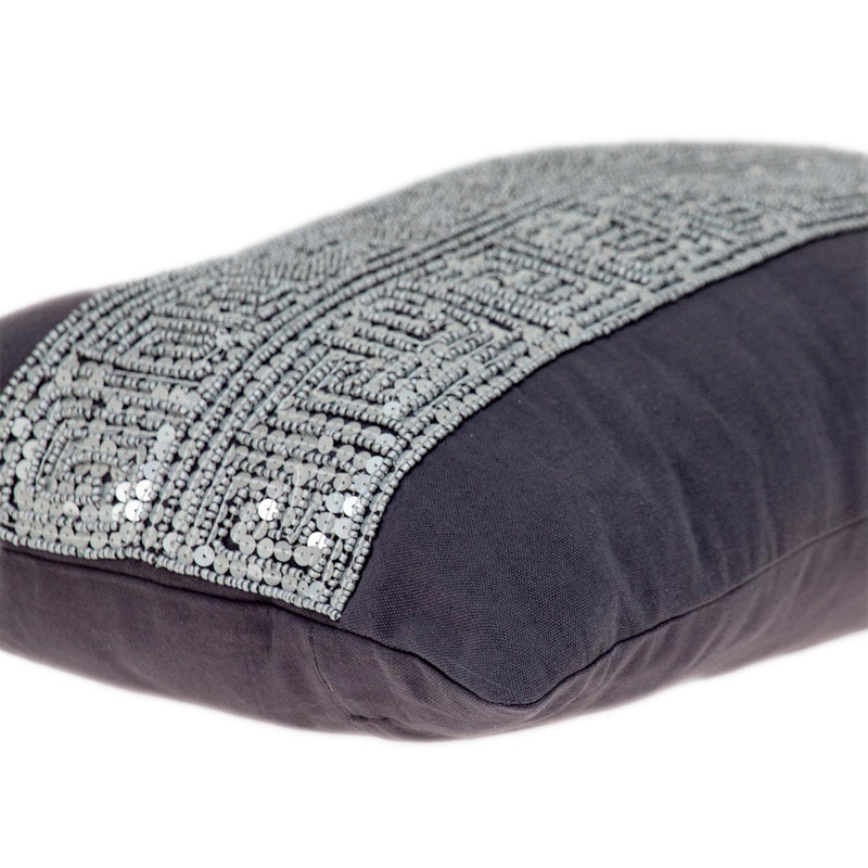Coussin Parkland Collection Misty, Gris/argent