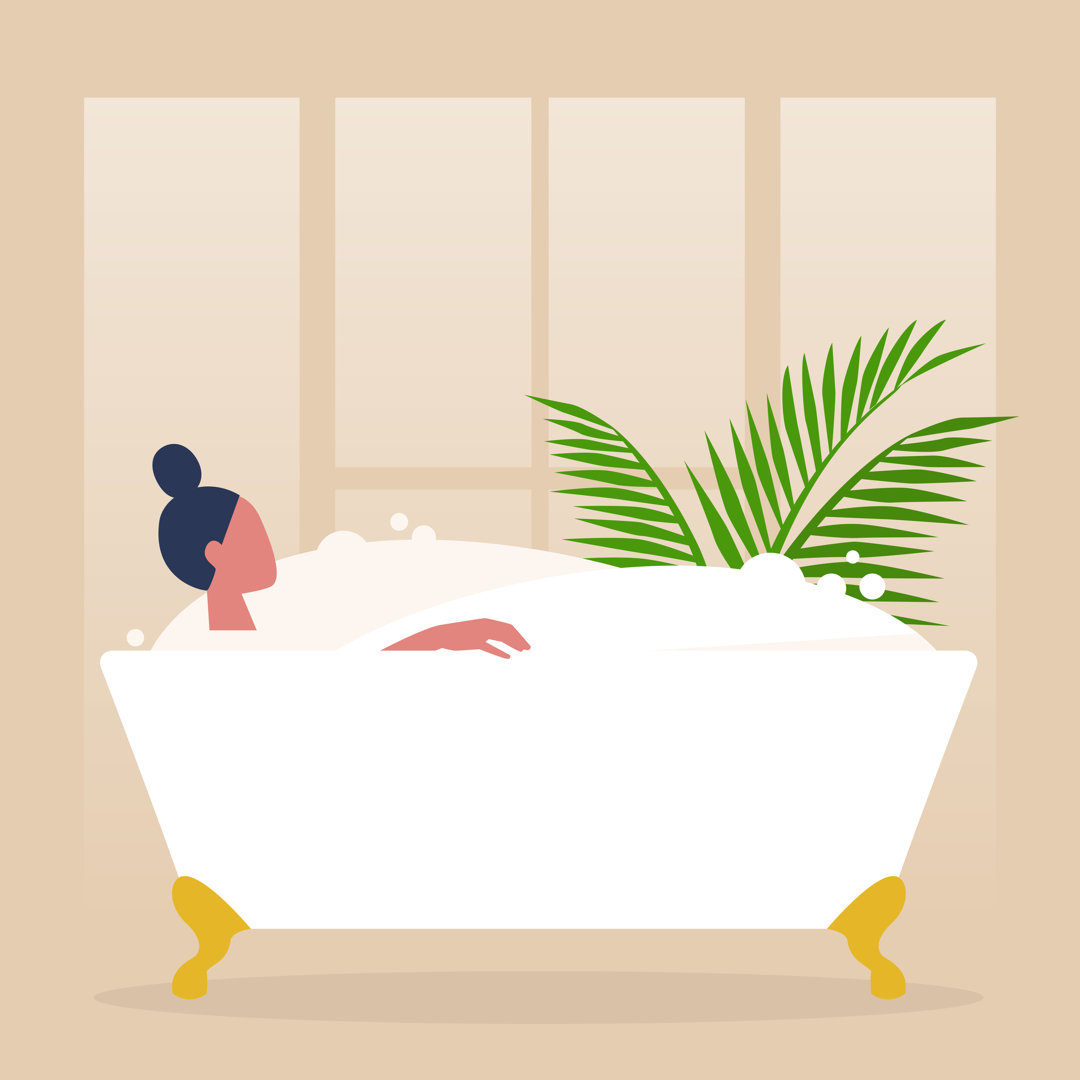 Thorntonville Woman In Bathtub von Nadia_bormotova - Leinwandbilder auf Keilrahmen