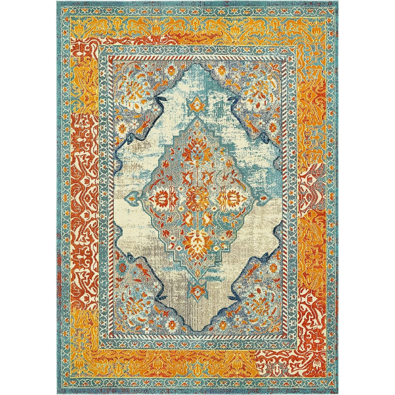 Abstract Indoor Rug, Rectangle 9' x 12'