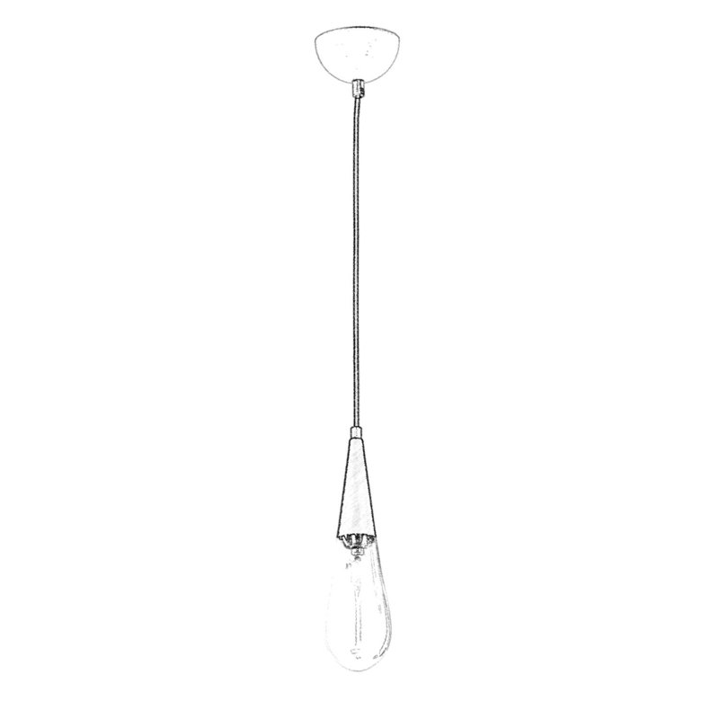 Brambach 1 - Light Black Single Pendant