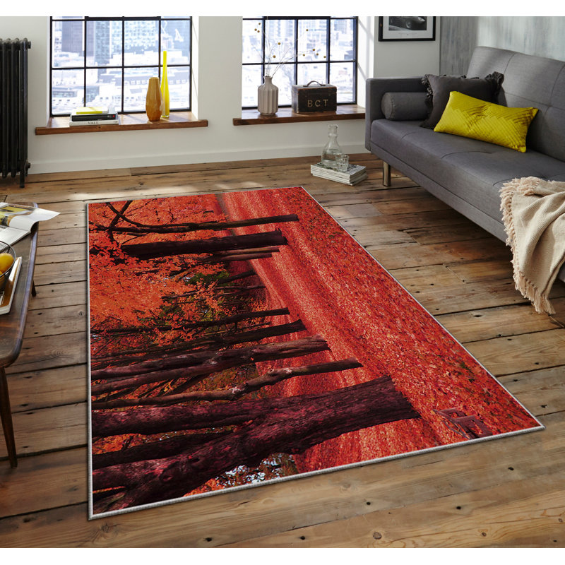 Luxurious Area Rug, 100% Polyester, 5.9 x 9.2 Feet | 740 g/m² Weight, Non-Slip Felt Dot Underside, Easy Clean Velvet Fabric, 0.08 in Pile Height | Machine Washable, Perfect for Living Room & Bedroom Décor