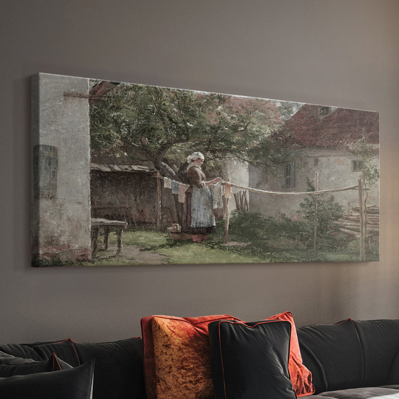 Série paysage - CDXCV - Toile tendue avec châssis - Prêt à accrocher, H 12 po x l 30 po