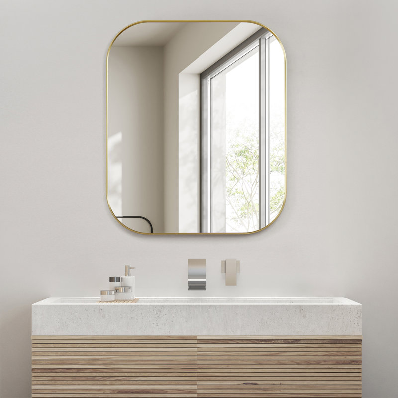 Miroir mural Trielle, Or brossé, 29,5 po x 36 po